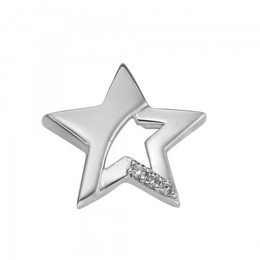 Pendant 925 sterling silver star zirconia