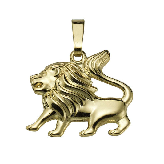 Pendant lion 585/- yellow gold shiny