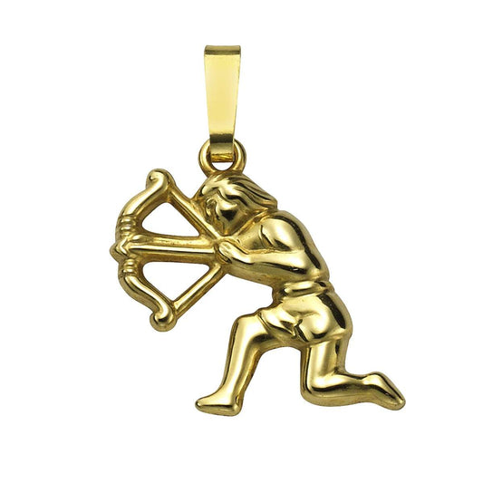 Pendant Sagittarius 585/- yellow gold shiny