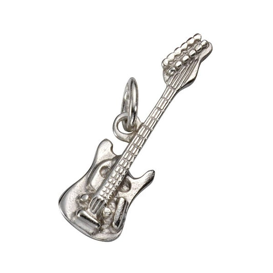 Pendant electric guitar 925 sterling silver electric guitar unisex