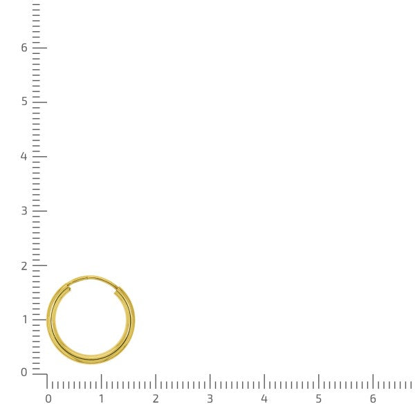 Creolen 333/- Gelbgold glänzend 15mm