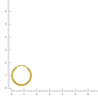 Creolen 333/- Gelbgold glänzend 15mm