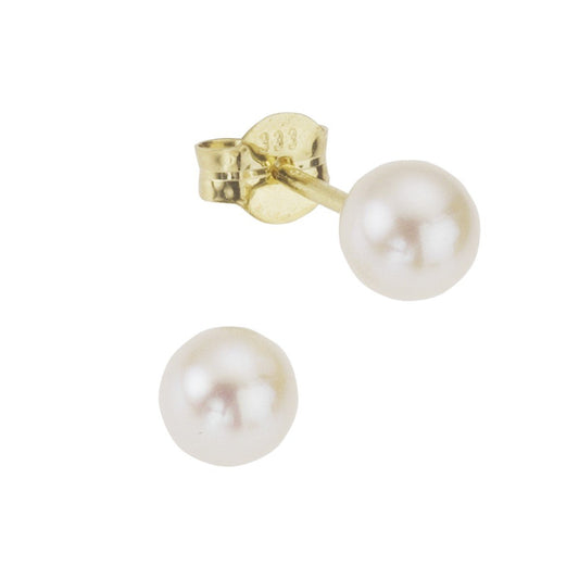 Ohrringe 333 Gold Perlen 5-5,5mm - LUMINOSO JEWELRY