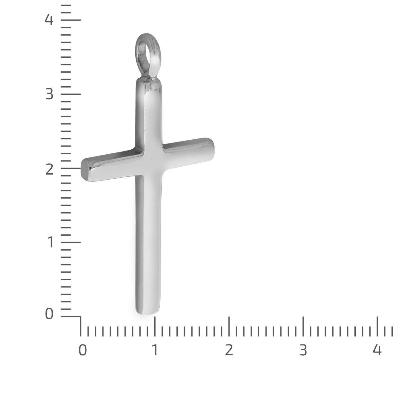 925 silver rhodium plated cross