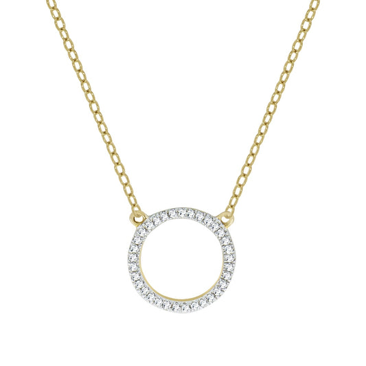 Necklace 375 yellow gold two-tone