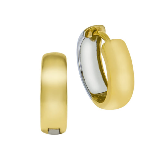 Folding hoop earrings 333/- gold 1.4cm