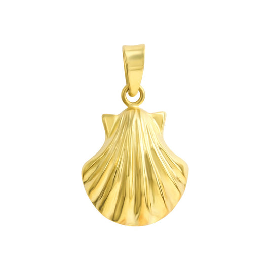 Scallop pendant made of 333 yellow gold