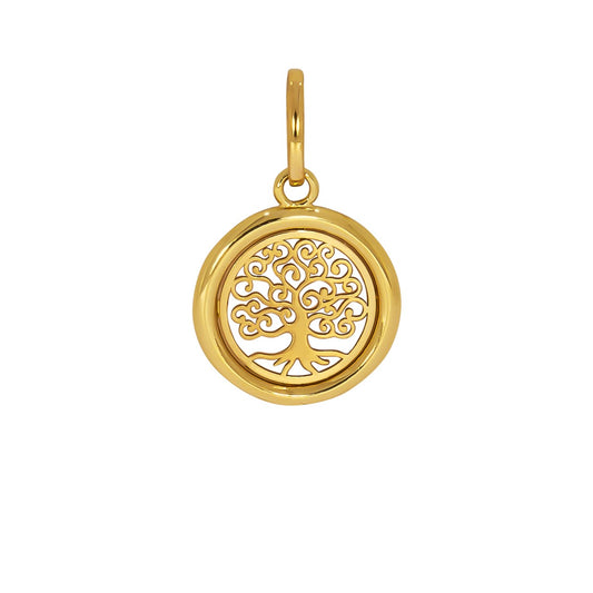 Pendant tree of life 375 yellow gold