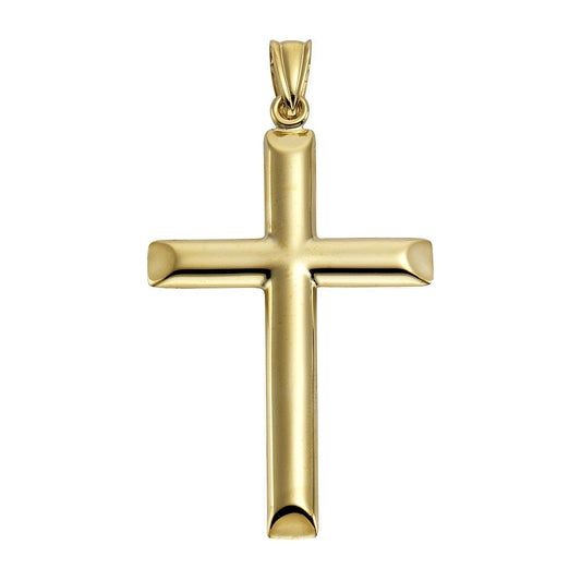 Pendant cross 375 yellow gold