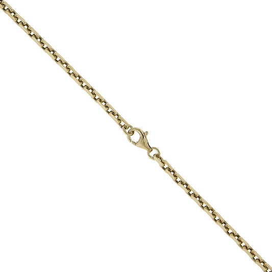 Necklace 333 yellow gold anchor chain