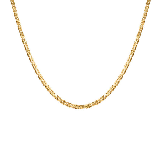 Necklace byzantine chain 333/- gold shiny