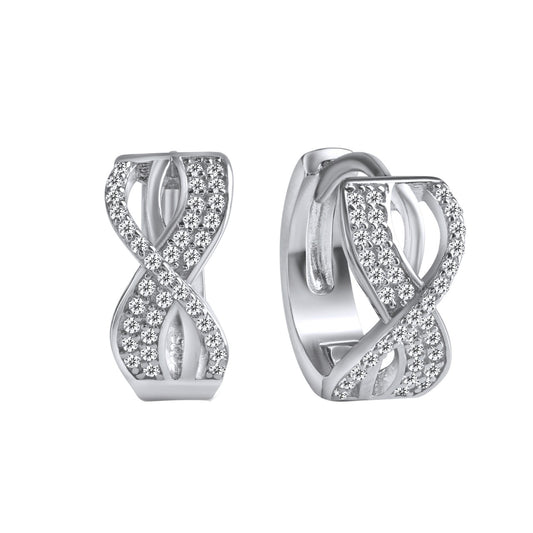 925 sterling silver rhodium plated zirconia