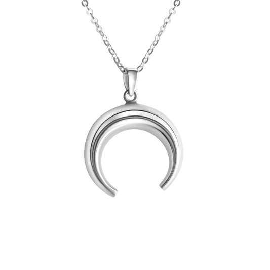 Anhänger mit Kette Ankerkette 925/- Sterling Silber weiss 45cm