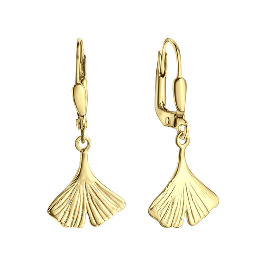 Earrings 333/- gold yellow gold 2.8cm