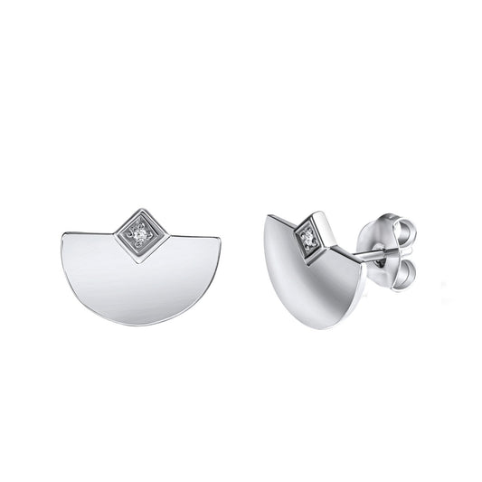 925 sterling silver rhodium plated zirconia