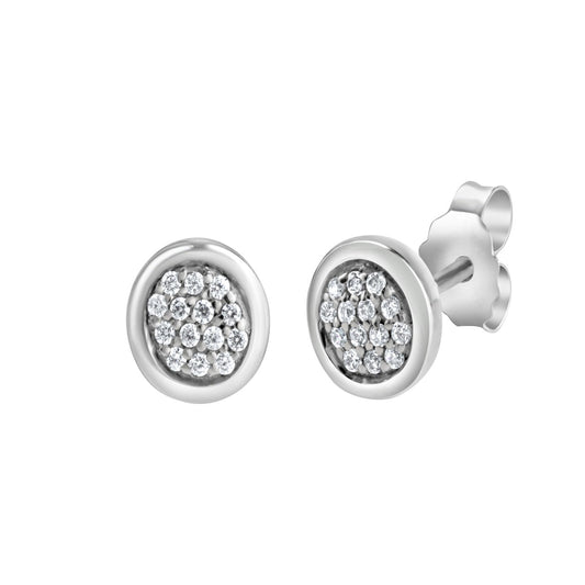 925 sterling silver rhodium plated zirconia