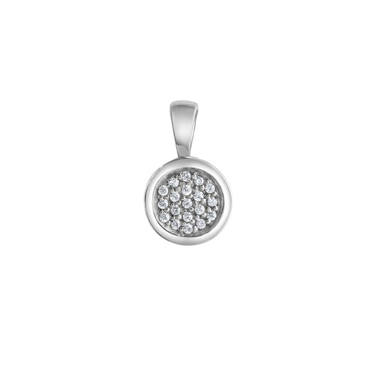 925 sterling silver rhodium plated zirconia