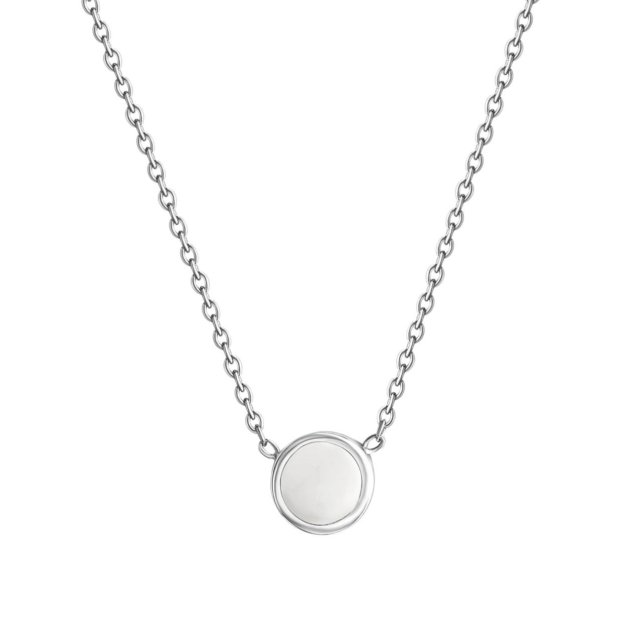 Collier Ankerkette 925/- Sterling Silber rhodiniert 42+3cm