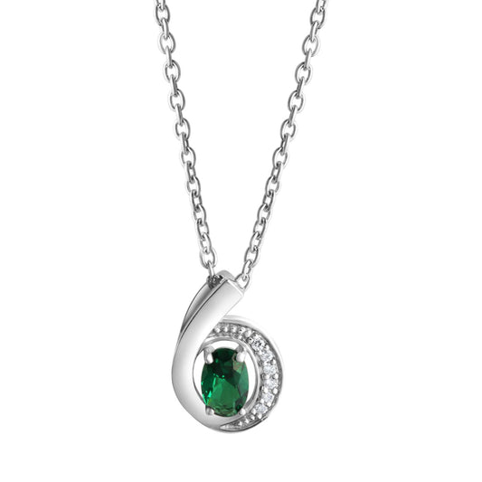 925 sterling silver rhodium plated zirconia