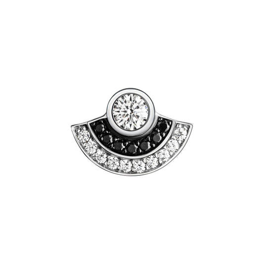 925 sterling silver rhodium plated zirconia