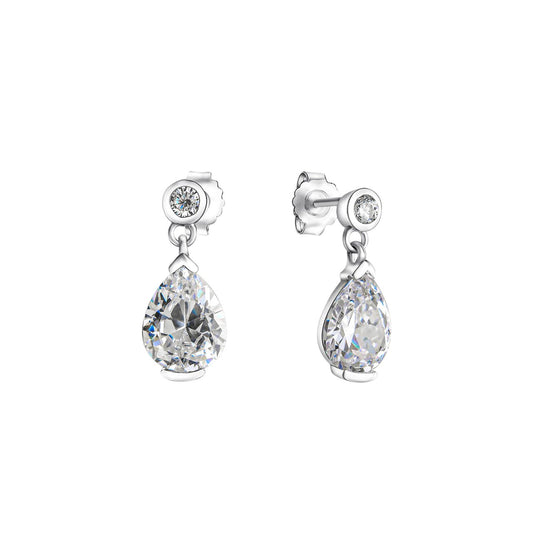 925 sterling silver rhodium plated zirconia