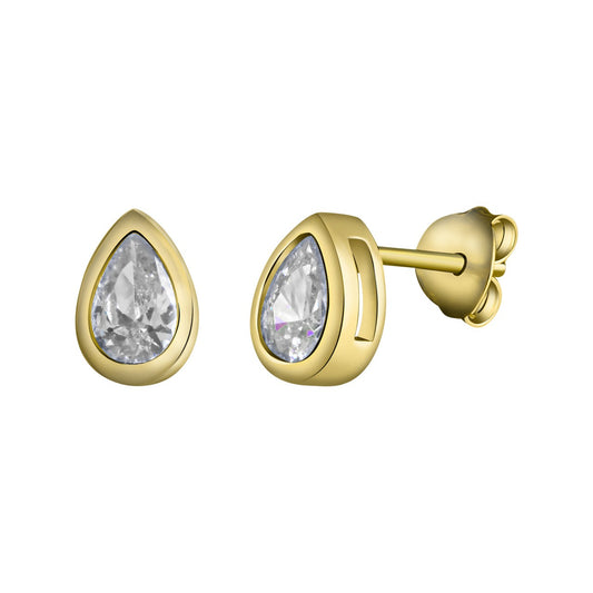 925 sterling silver gold plated zirconia