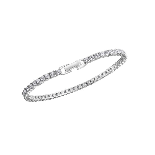 925 sterling silver rhodium plated zirconia