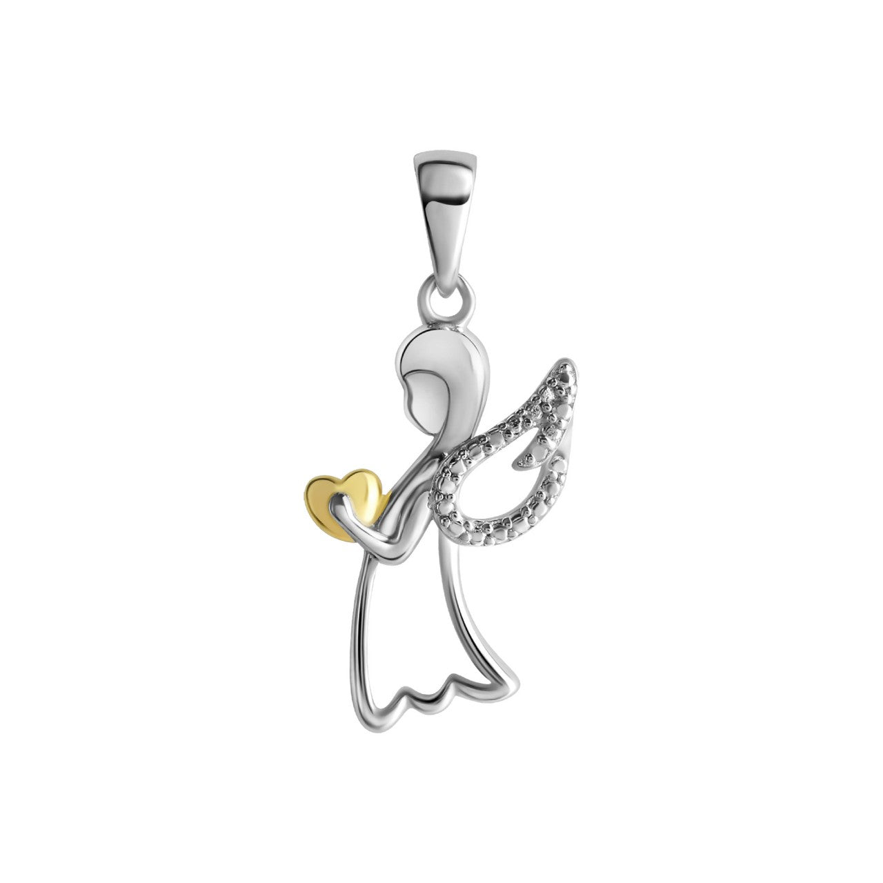 925 sterling silver rhodium-plated, partly gold-plated