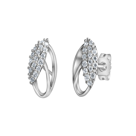 925 sterling silver rhodium plated zirconia