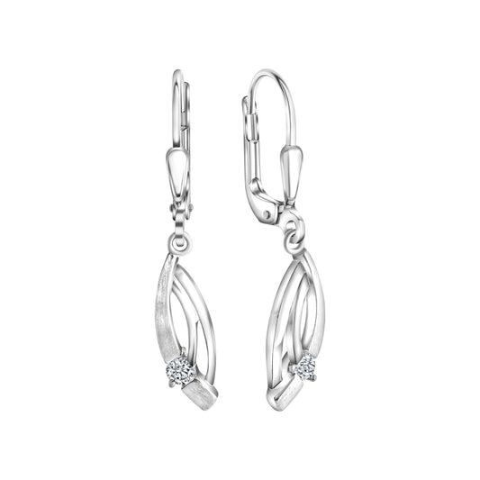 925 sterling silver rhodium plated zirconia