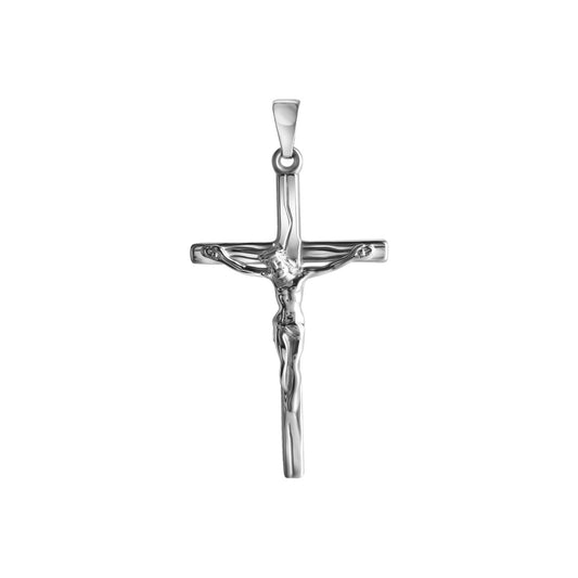 Anhänger 925/- Sterling Silber rhodiniert 3,8cm Kreuz