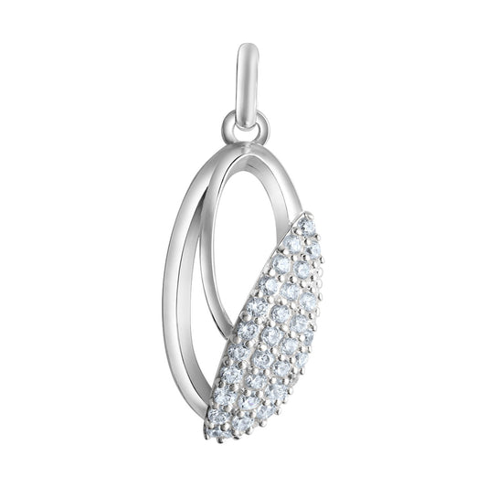 925 sterling silver rhodium plated zirconia