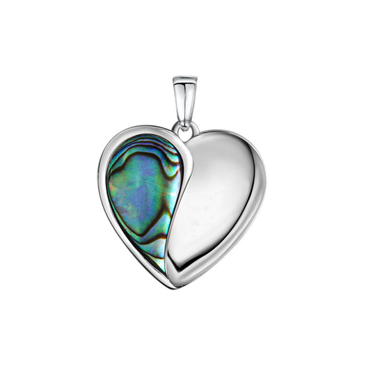 Anhänger 925/- Sterling Silber rhodiniert 2,6cm Abalone