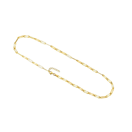 Necklace link chain 375/- gold 43.5cm