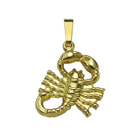 Pendant scorpion 585/- yellow gold shiny