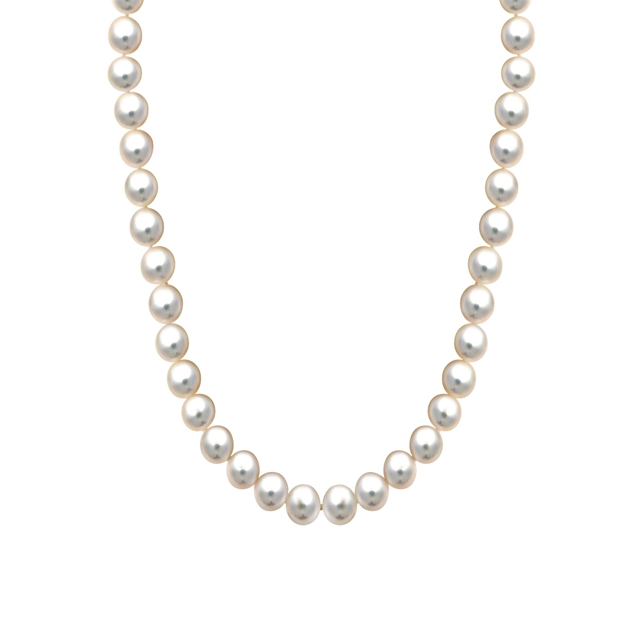 Necklace 585/- yellow gold freshwater cultured pearl 6.5-7mm