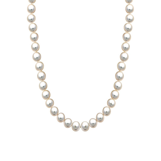 Necklace 585/- yellow gold freshwater cultured pearl 6.5-7mm