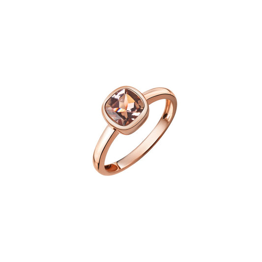 Ring 585/- red gold shiny morganite