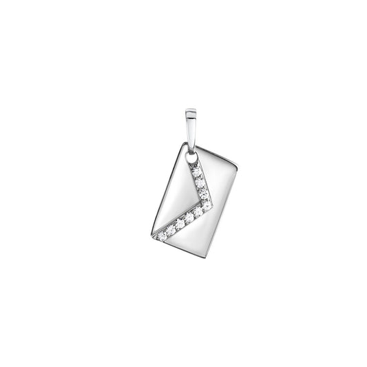 9258/- Sterling silver rhodium plated zirconia