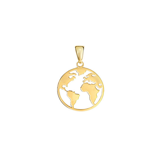 Earth pendant 375/- yellow gold