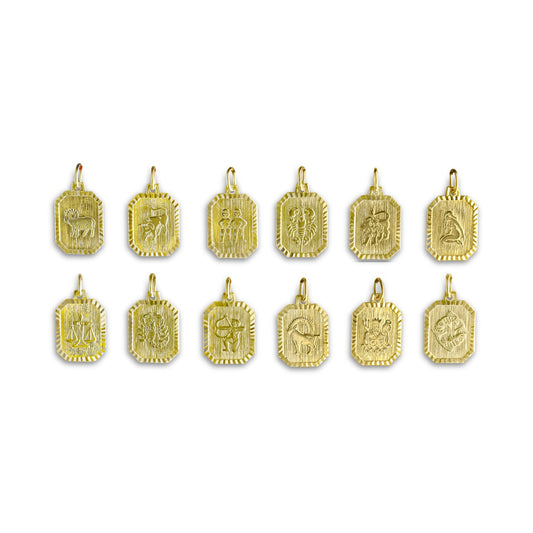 Pendant zodiac sign Virgo 333/- gold 2.2cm