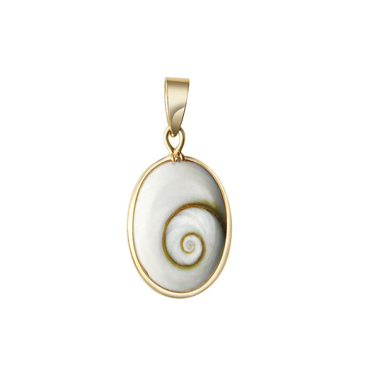 925 sterling silver gold plated shell white