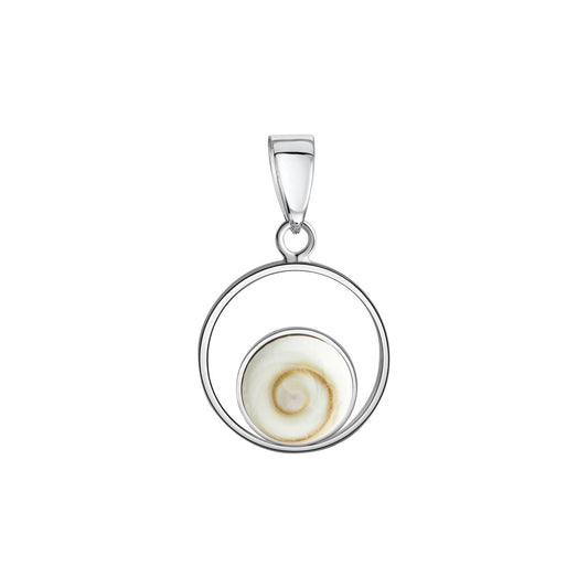 925/- silver rhodium plated with white shell