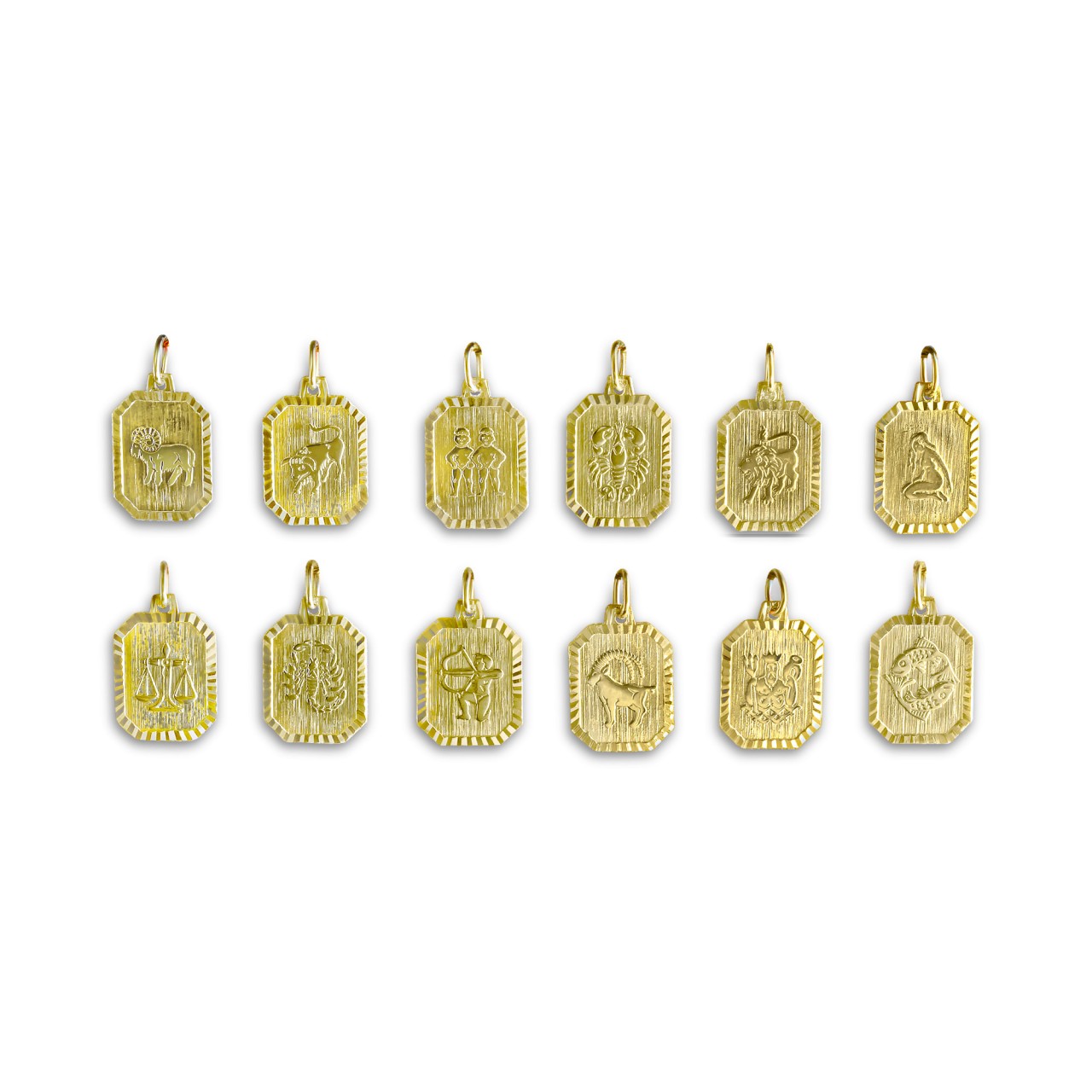 Pendant zodiac sign Gemini 333/- gold 2.2cm