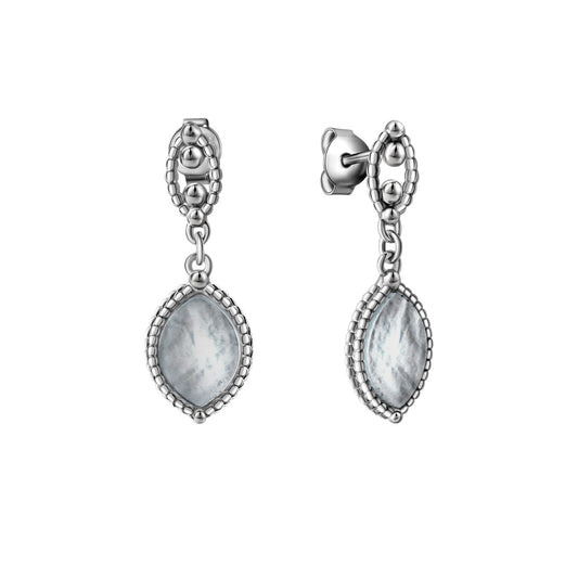 925/- Sterling silver rhodium plated mother of pearl