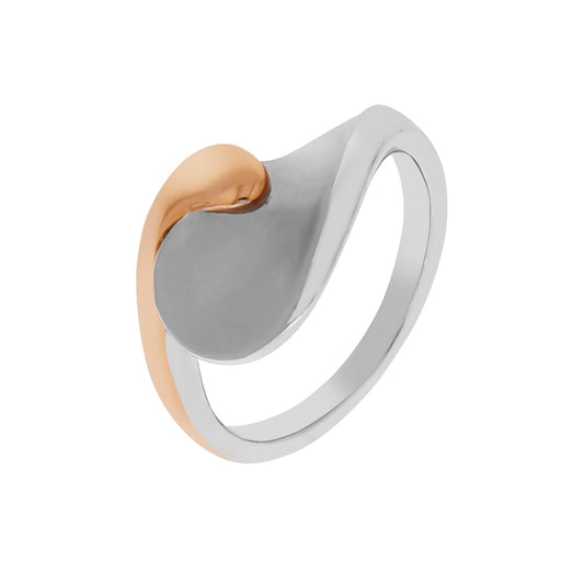 925/- Sterling silver rhodium-plated, partly rose gold-plated