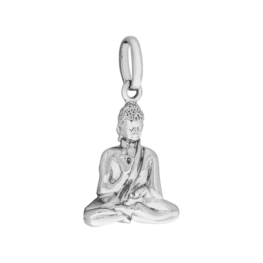 925/- Sterling Silver Rhodium Plated Buddah