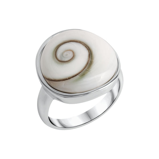 925/- Sterling silver rhodium plated with white shell