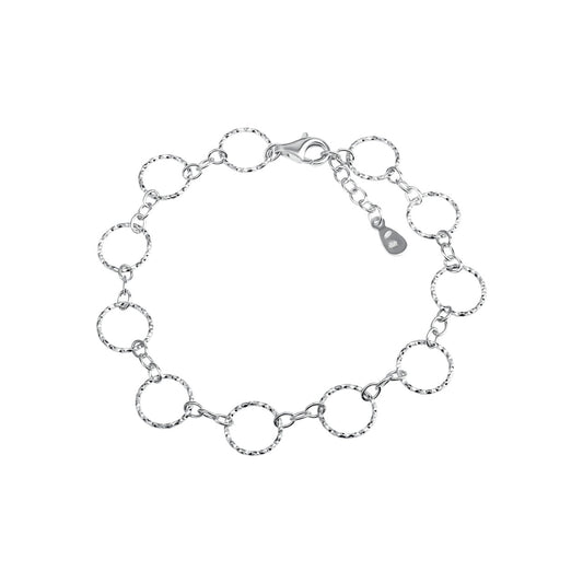 Armband 925/- Sterling Silber rhodiniert diamantiert