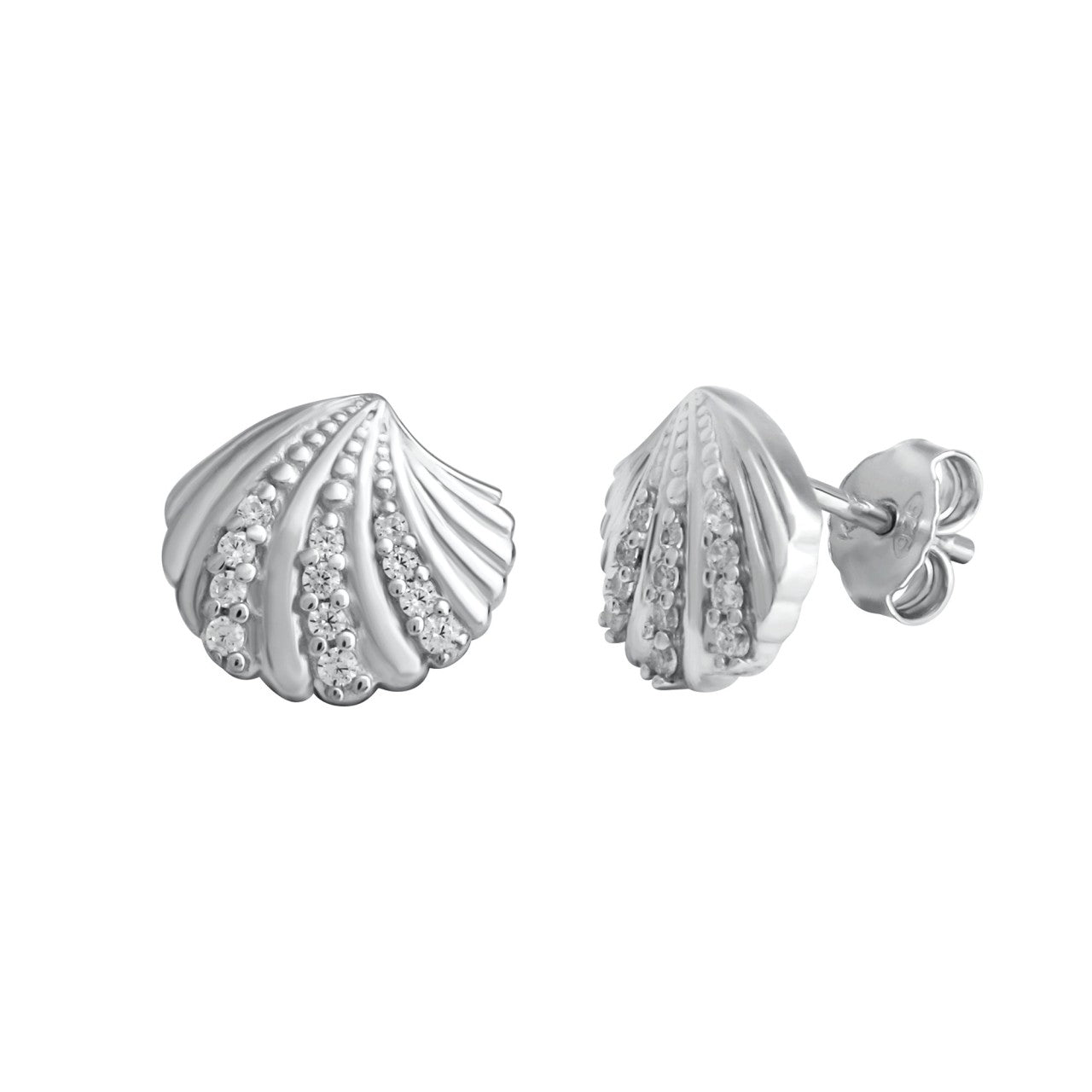 925/- Sterling silver rhodium plated zirconia